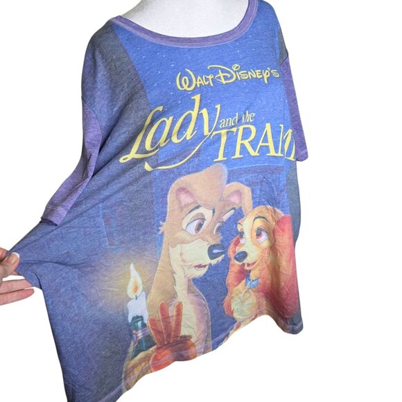 Walt Disney Lady and the Tramp TShirt Womens Size 1X Purple - Picture 3 of 9